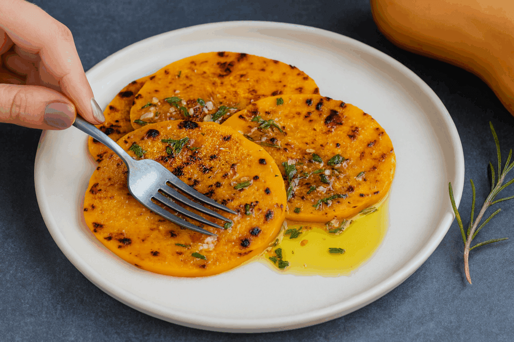 Con soli 90 kcal a porzione porto in tavola la zucca arrostita più buona che ci sia: leggera ma saporitissima, perfetta anche a dieta