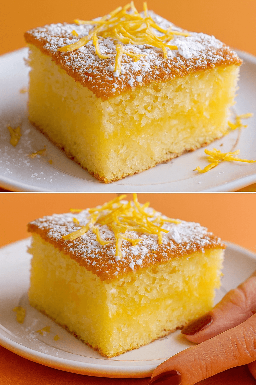 Torta al cocco e arancia