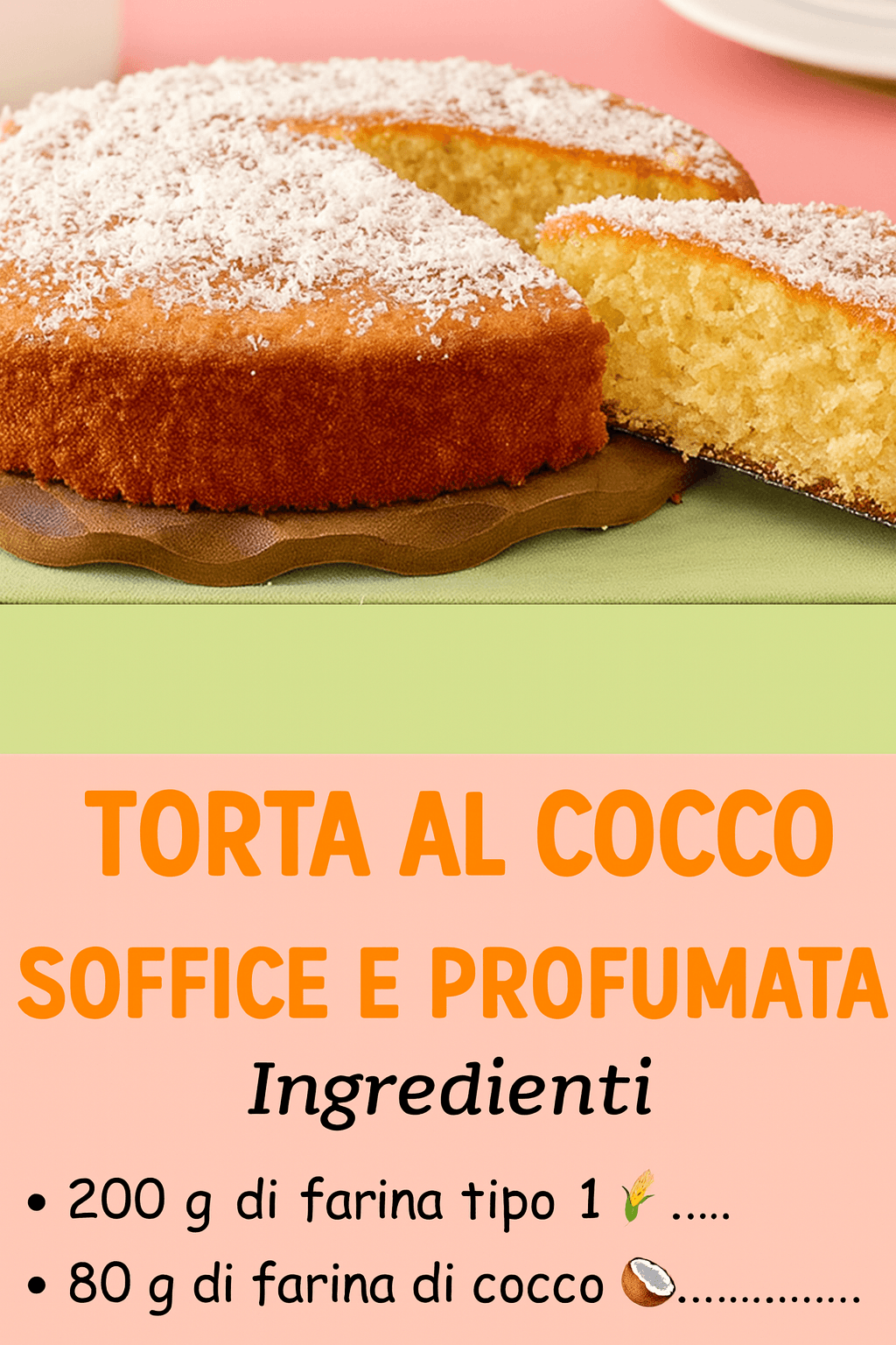 Torta al cocco
