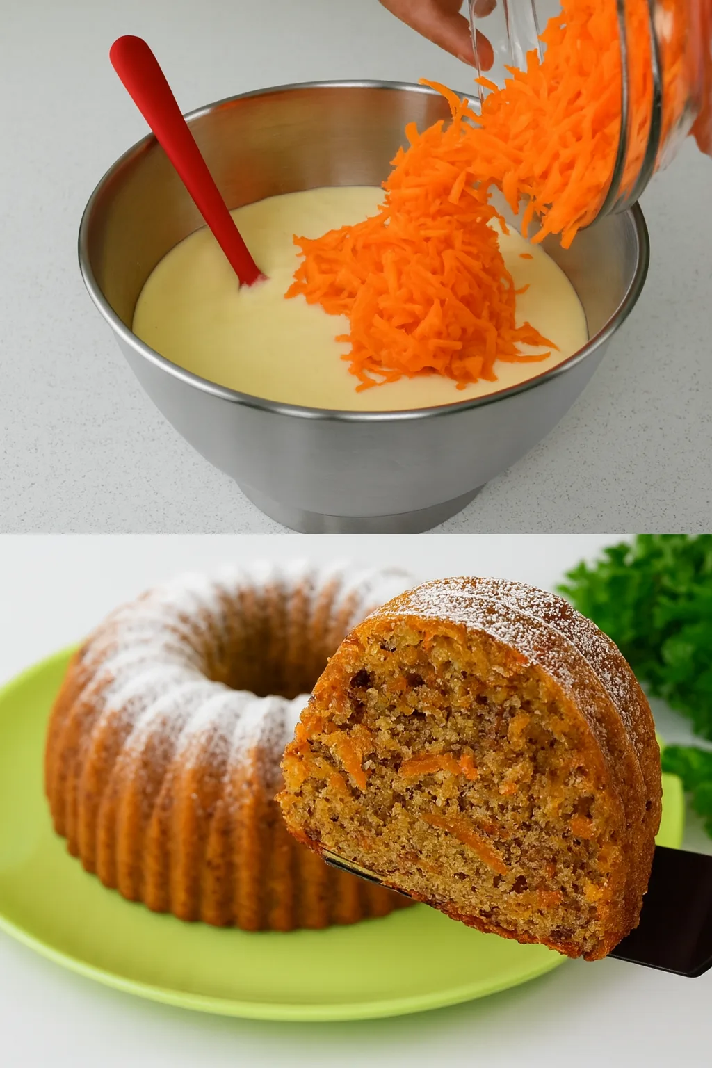 Ciambellone alle carote e noci