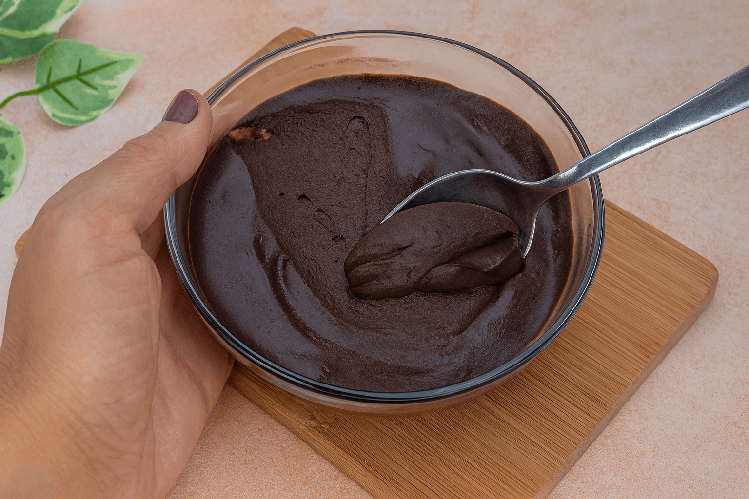 Crema proteica al cacao