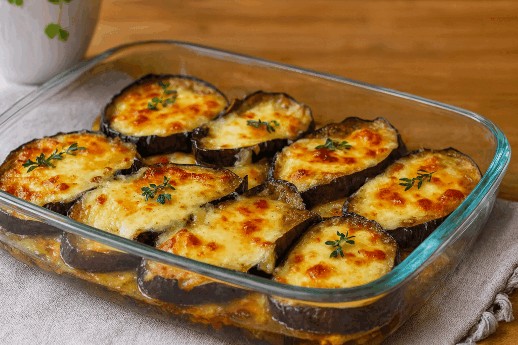 Non friggo nulla e preparo queste melanzane al forno filanti: il piatto furbo che mi salva la cena con poche calorie e pronte in meno di un’ora!