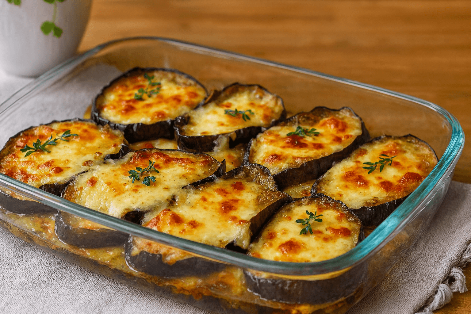 Melanzane al formaggio al forno