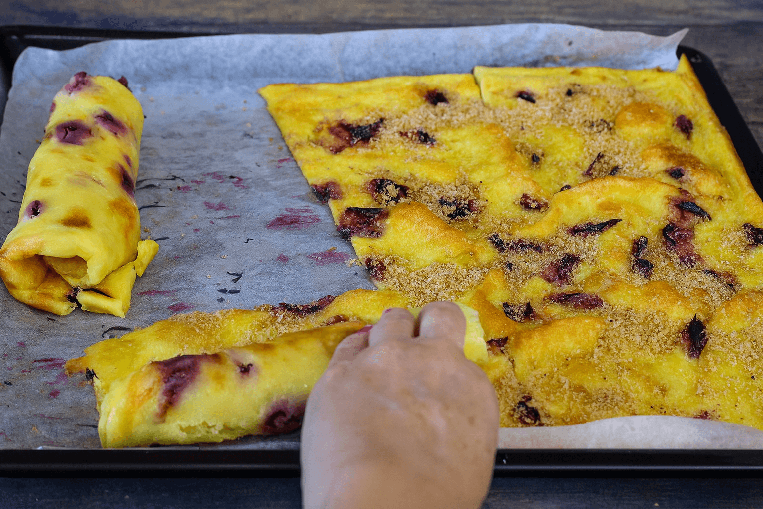 Frittelle di prugne al forno