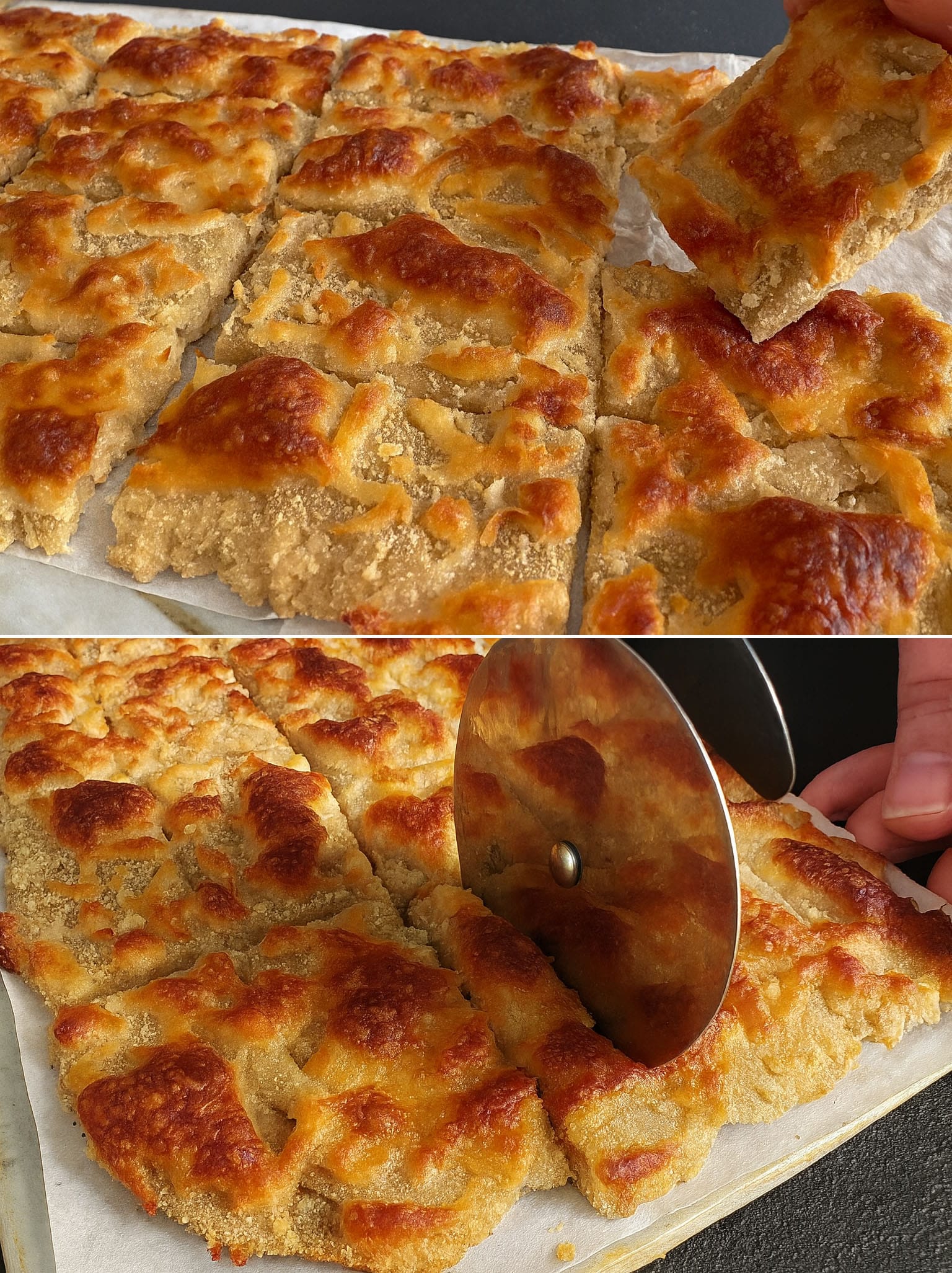 Focaccia di avena e formaggio