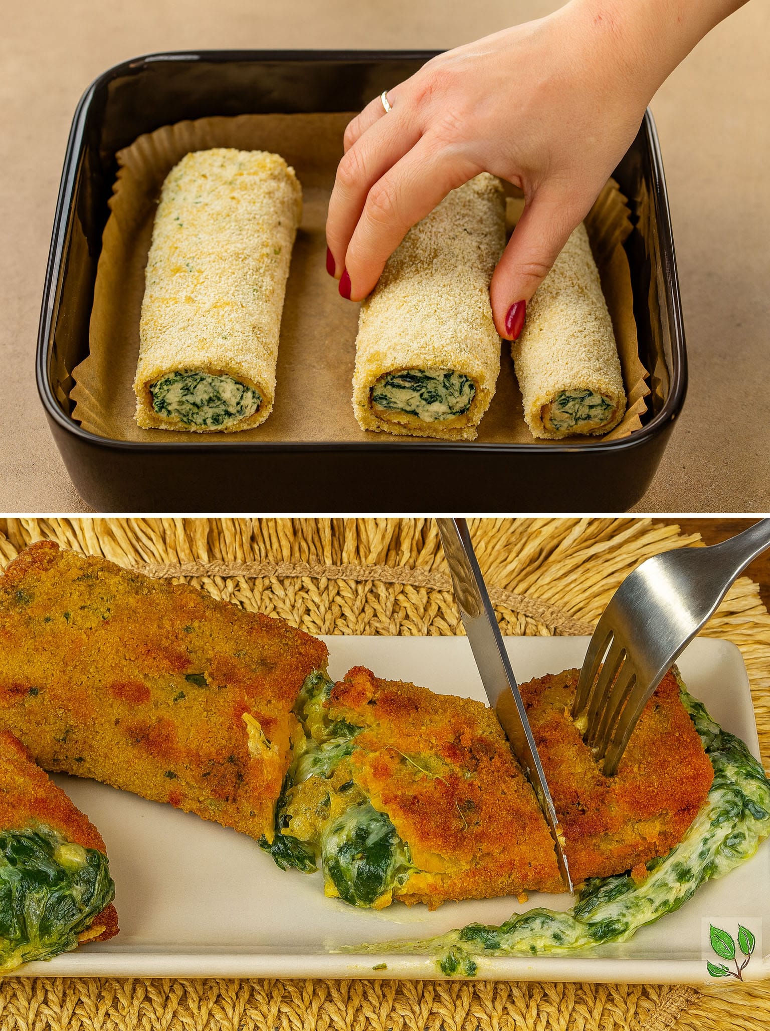 Involtini di zucchine ripieni