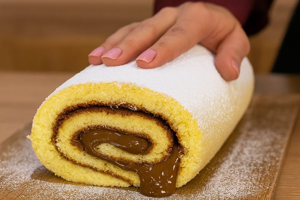 Non si romperà mai più, questa è la mia ricetta furba per un rotolo soffice che non si spezza e non fa crepe, sempre perfetto da arrotolare (e con solo 180 Kcal)