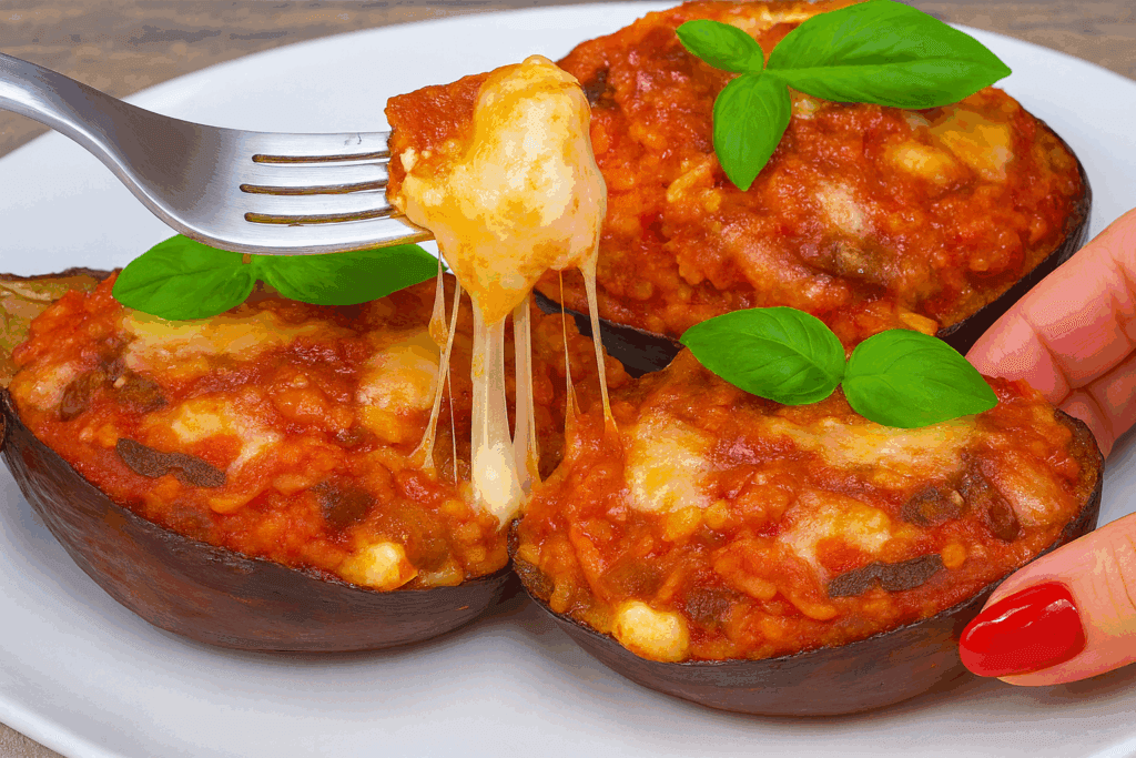 Melanzane ripiene come non le hai mai fatte: con riso, pomodoro e formaggio diventano una bomba di sapore (con solo 320 Kcal)