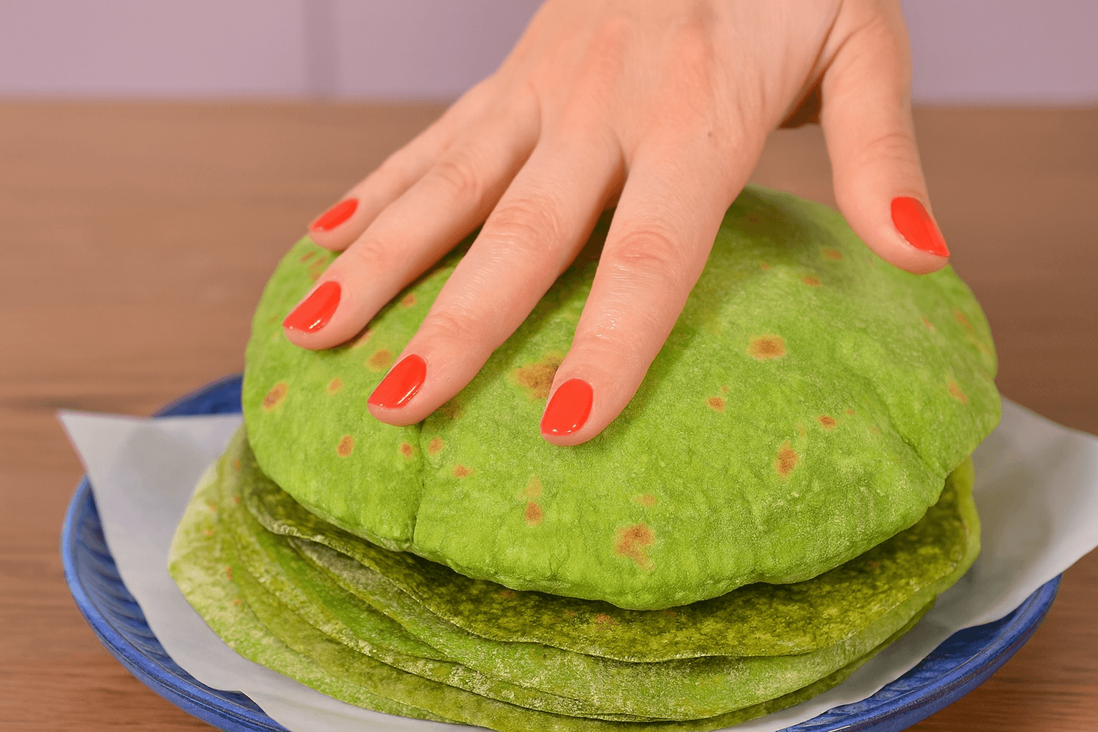 Piadine di spinaci