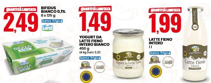 Latte e yogurt eurospin