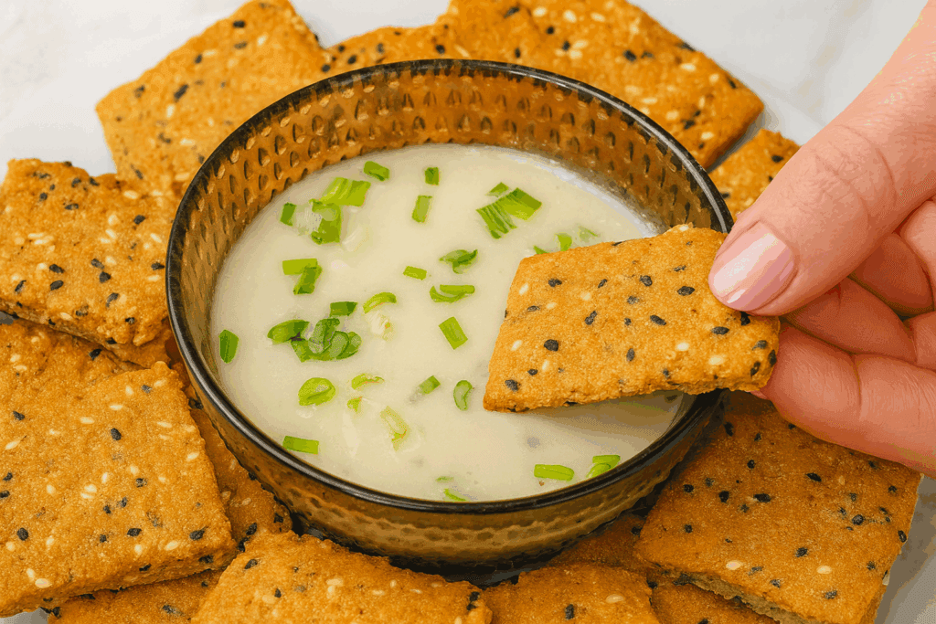 Cracker proteici della nutrizionista fatti solo frullando le lenticchie: senza farina, senza lievito e così buoni che finiscono subito, vi assicuro!