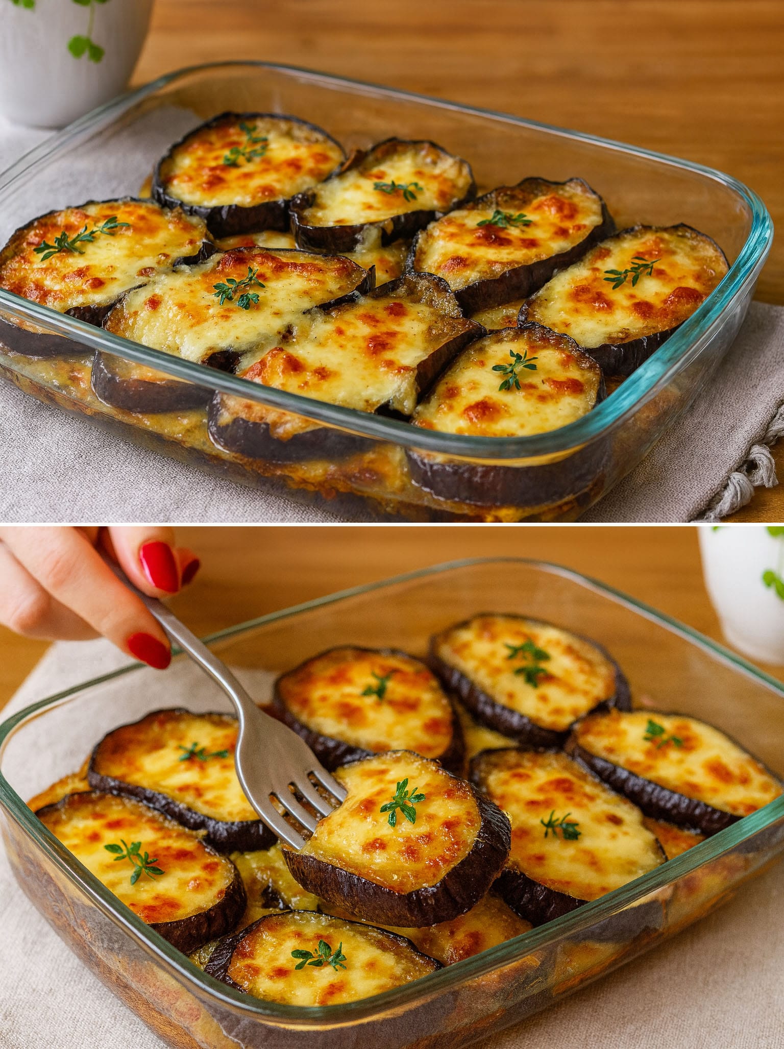 Melanzane al formaggio al forno