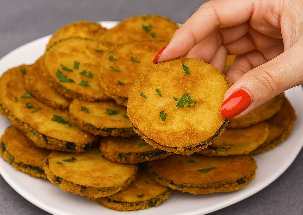 Non sono fritte ma sembrano uguali: melanzane panate, le ho provato a cuocerle al forno e ora non torno più indietro: pronte in mezz’ora!