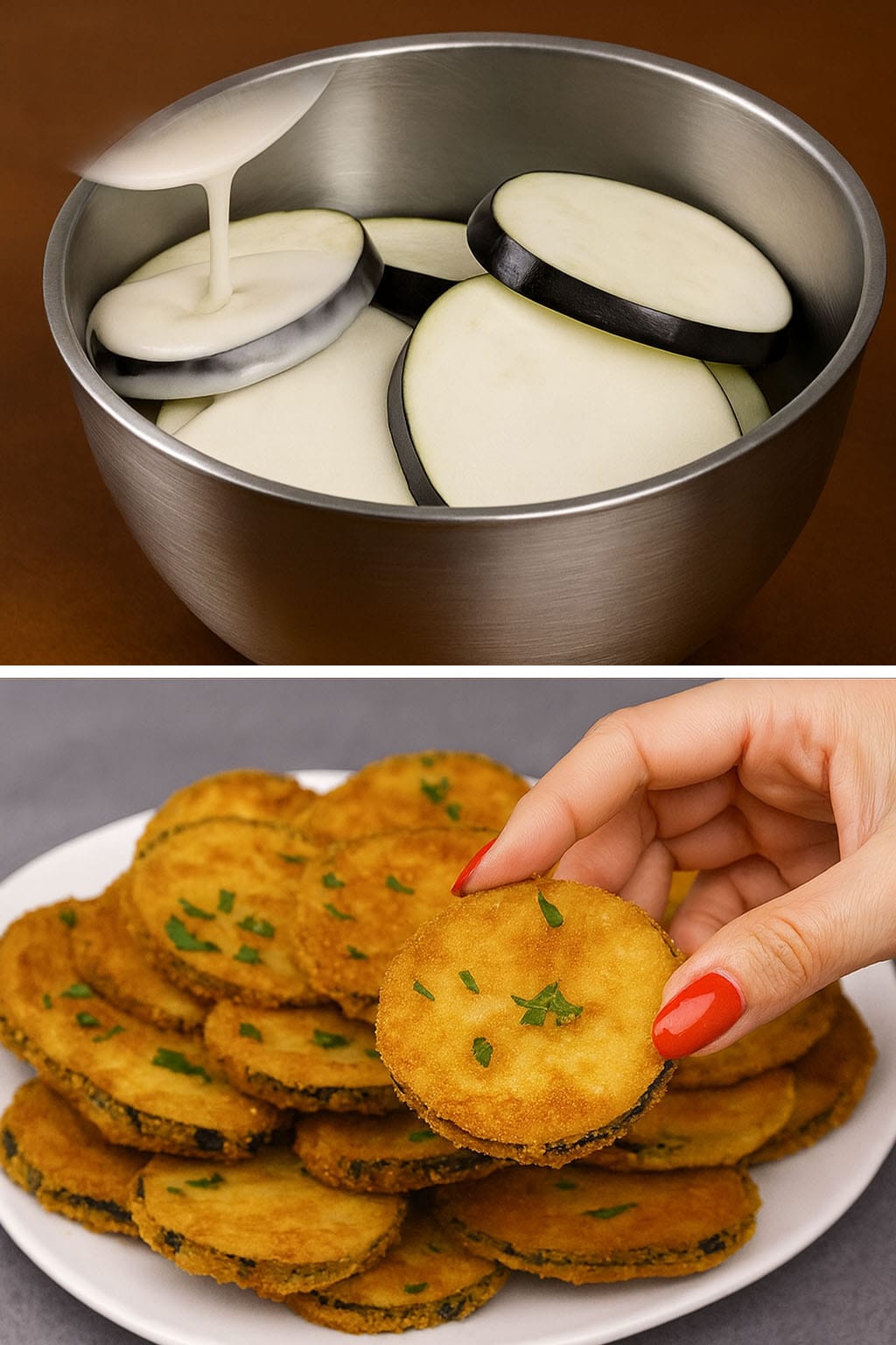 Melanzane panate al forno