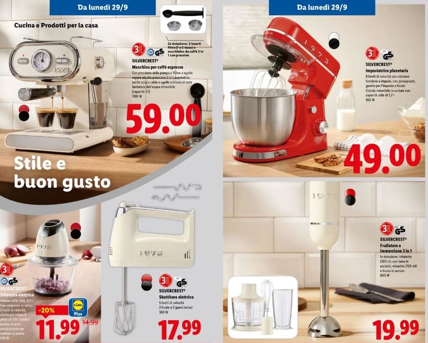 Offerte lidl 1973 elettrodomestici