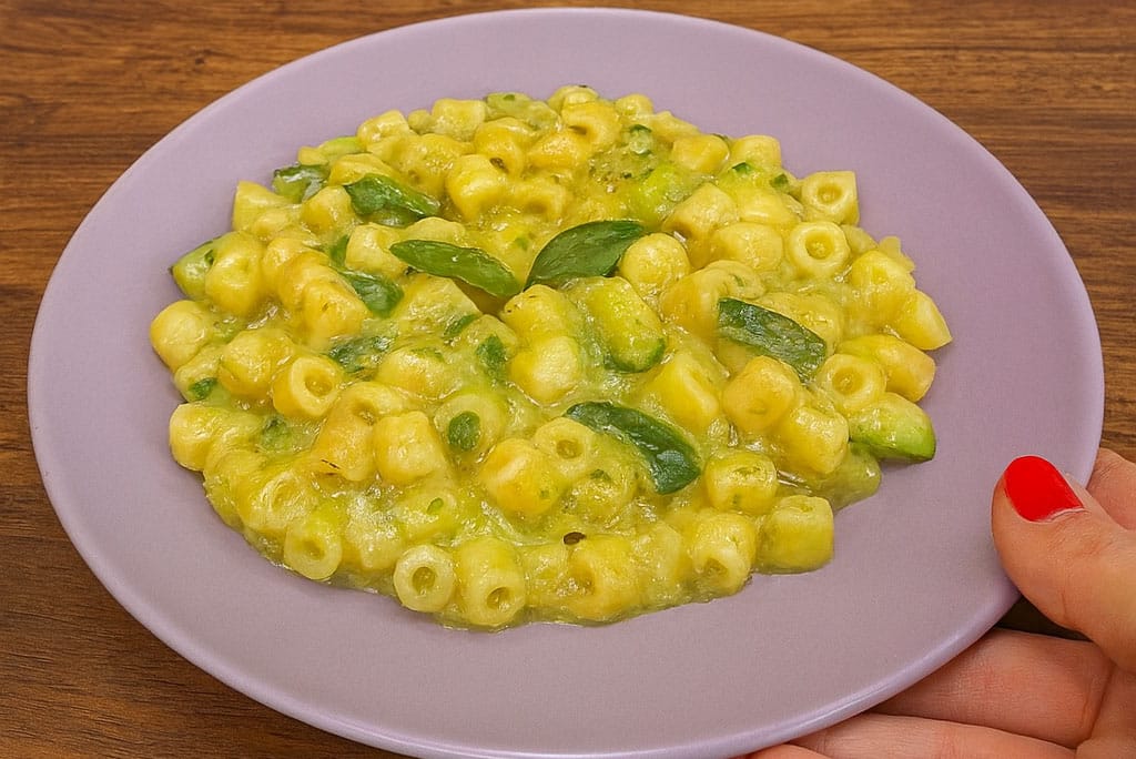 Così preparo la pasta e zucchine più cremosa e leggera di sempre come faceva la mia nonna: senza panna, solo 360 calorie a porzione