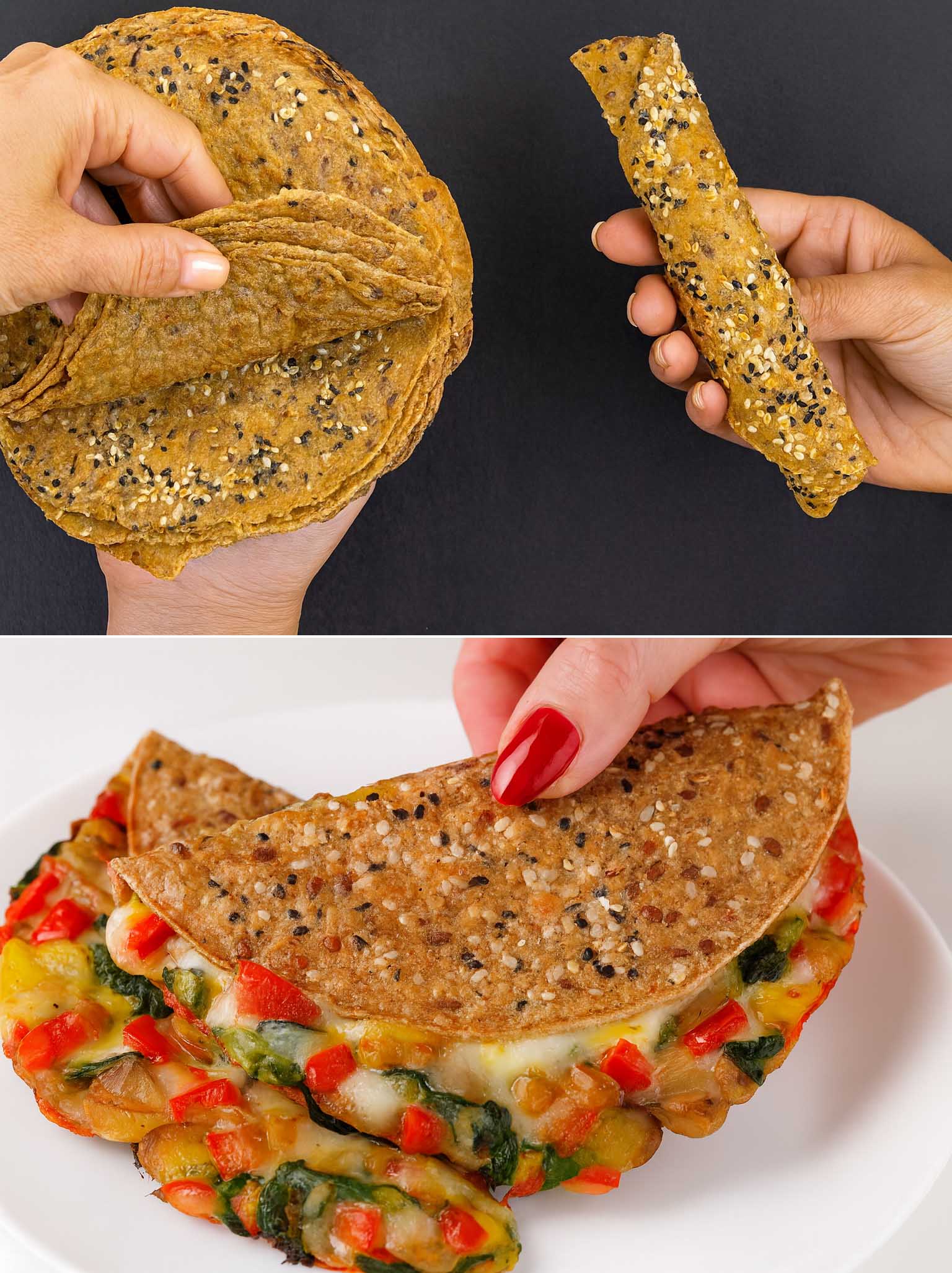 Piadine di avena e semi