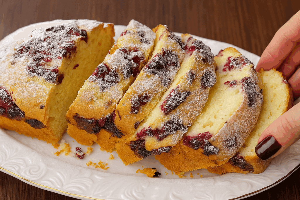Lo preparo la sera e la mattina è già pronto per la colazione: plumcake soffice alla panna acida e frutti di bosco, senza sensi di colpa