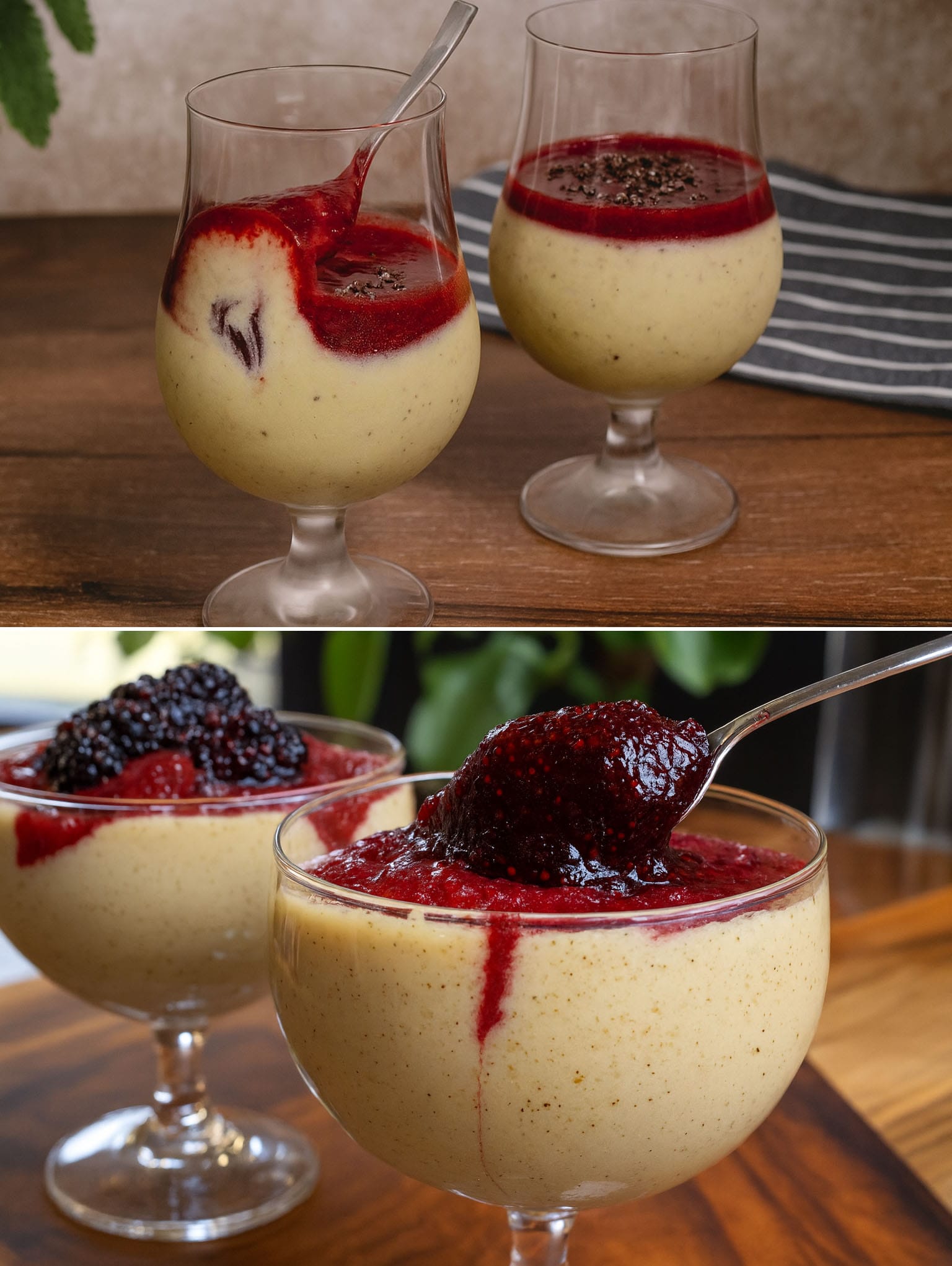 Porridge d’avena con banana e pistacchi