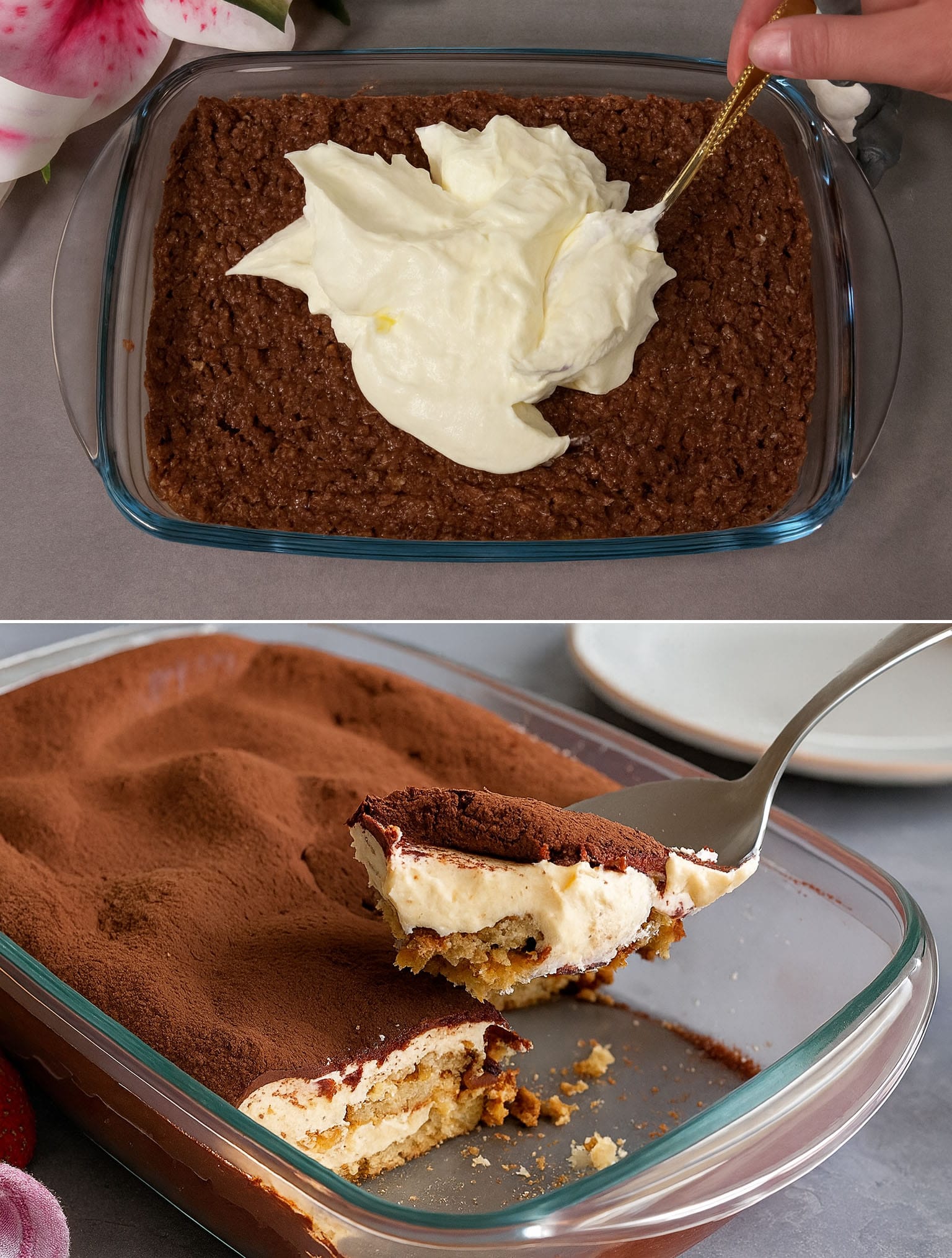 Porridge tiramisu