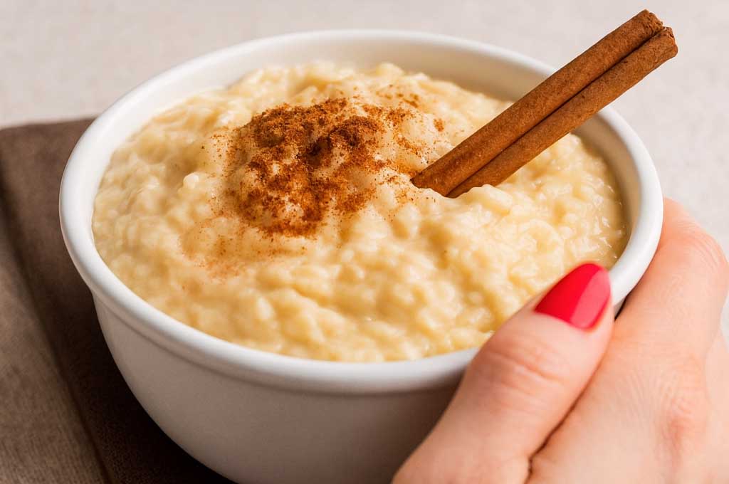Un dolce che sazia senza appesantire: il mio risolatte all’arancia con cacao, leggero, ricco di calcio e vitamina C e perfetto anche dopo cena