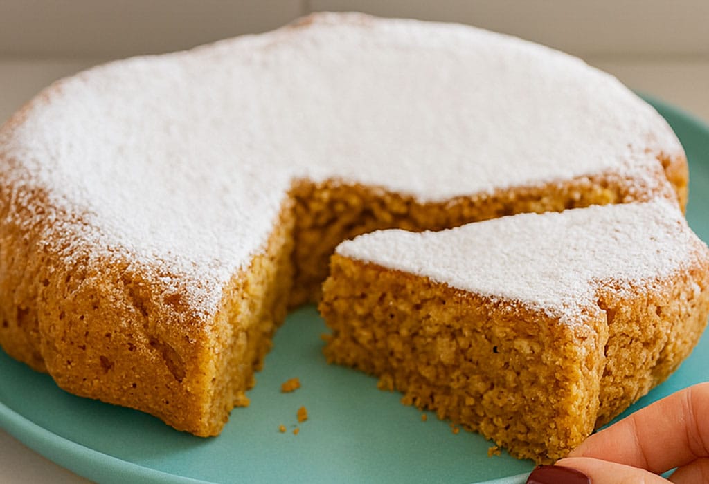 Una fetta tira l’altra: la torta alle mandorle soffice e leggera che preparo senza zucchero, e nessuno se ne accorge (con solo 180 kcal a fetta)