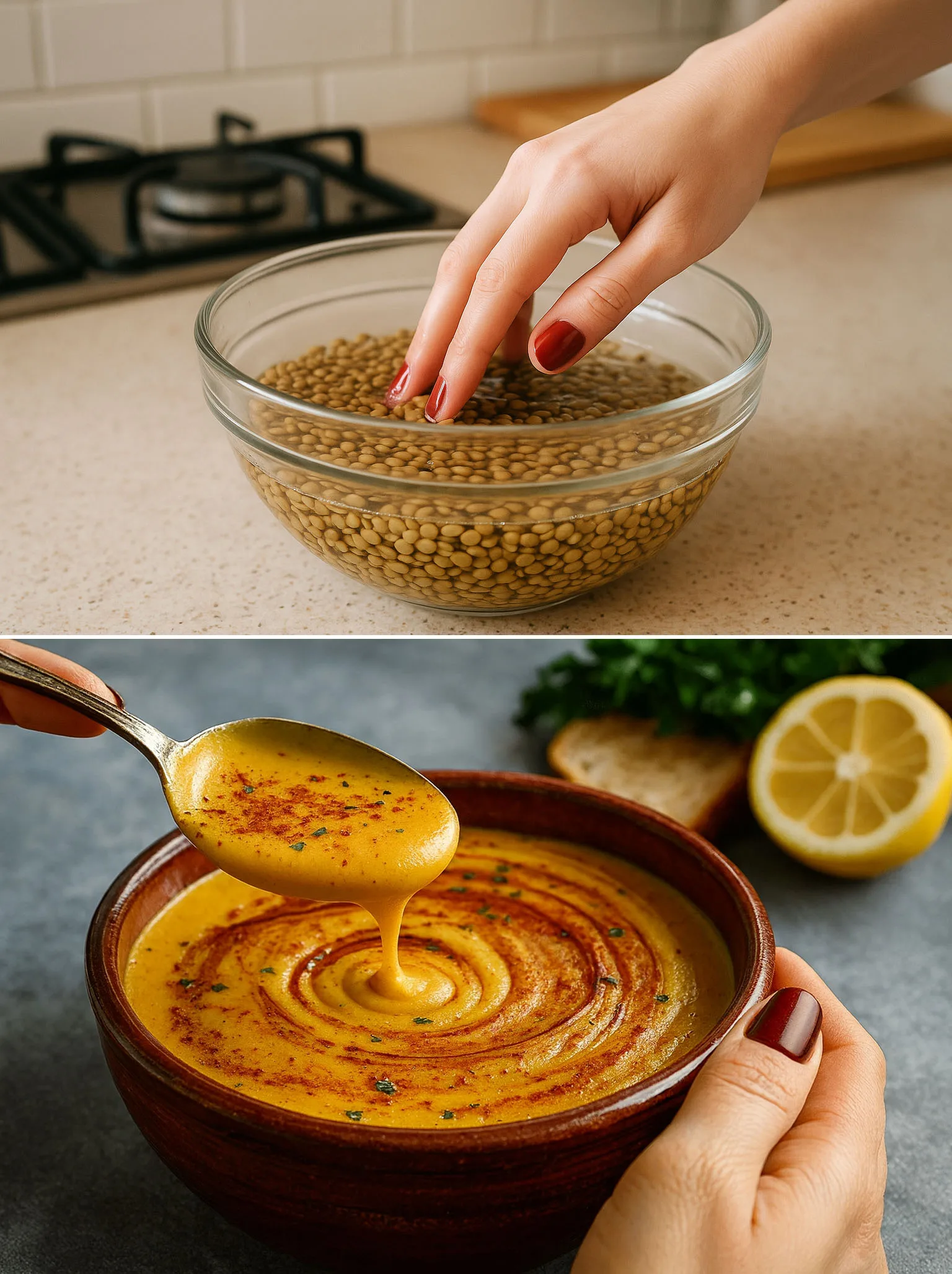 Soupe aux lentilles