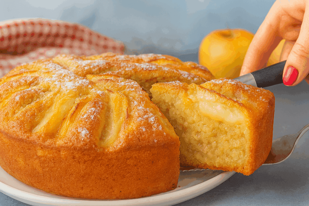 Pensavo di dover rinunciare alla torta di mele a dieta… poi ho provato questa versione sana: è sofficissima, ha solo 160 Kcal e non ne avanza mai una fetta!