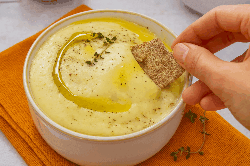 Se vuoi una cena calda, cremosa e che fa bene alla digestione, prova la vellutata di patate e cannellini: semplice, nutriente e 100% vegetale