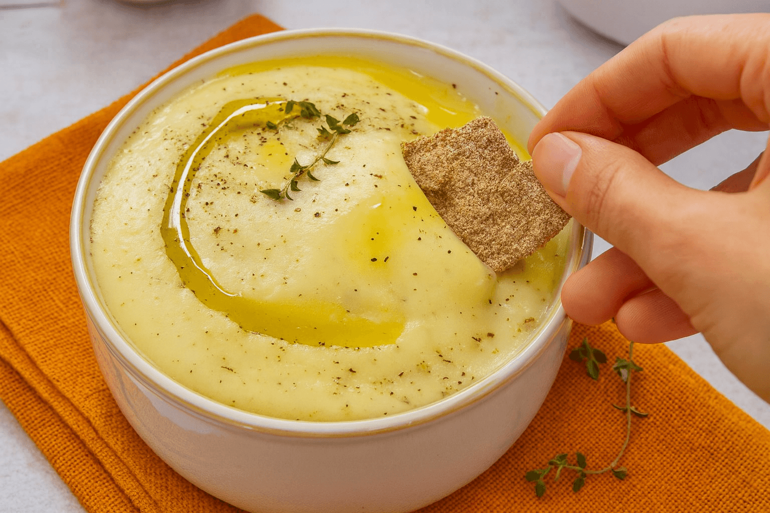 Vellutata di patate e cannellini