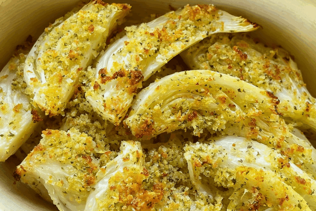 Non avrei mai pensato che i finocchi potessero essere così buoni: gratinati con una panatura saporita e leggera, uno tira l’altro!