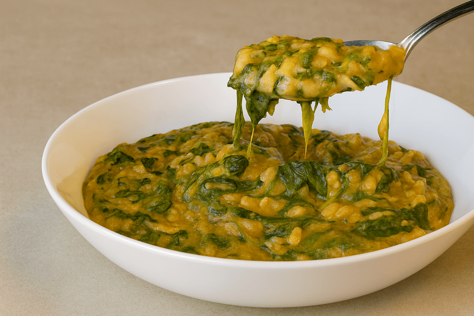 Risoni con cannellini e spinaci