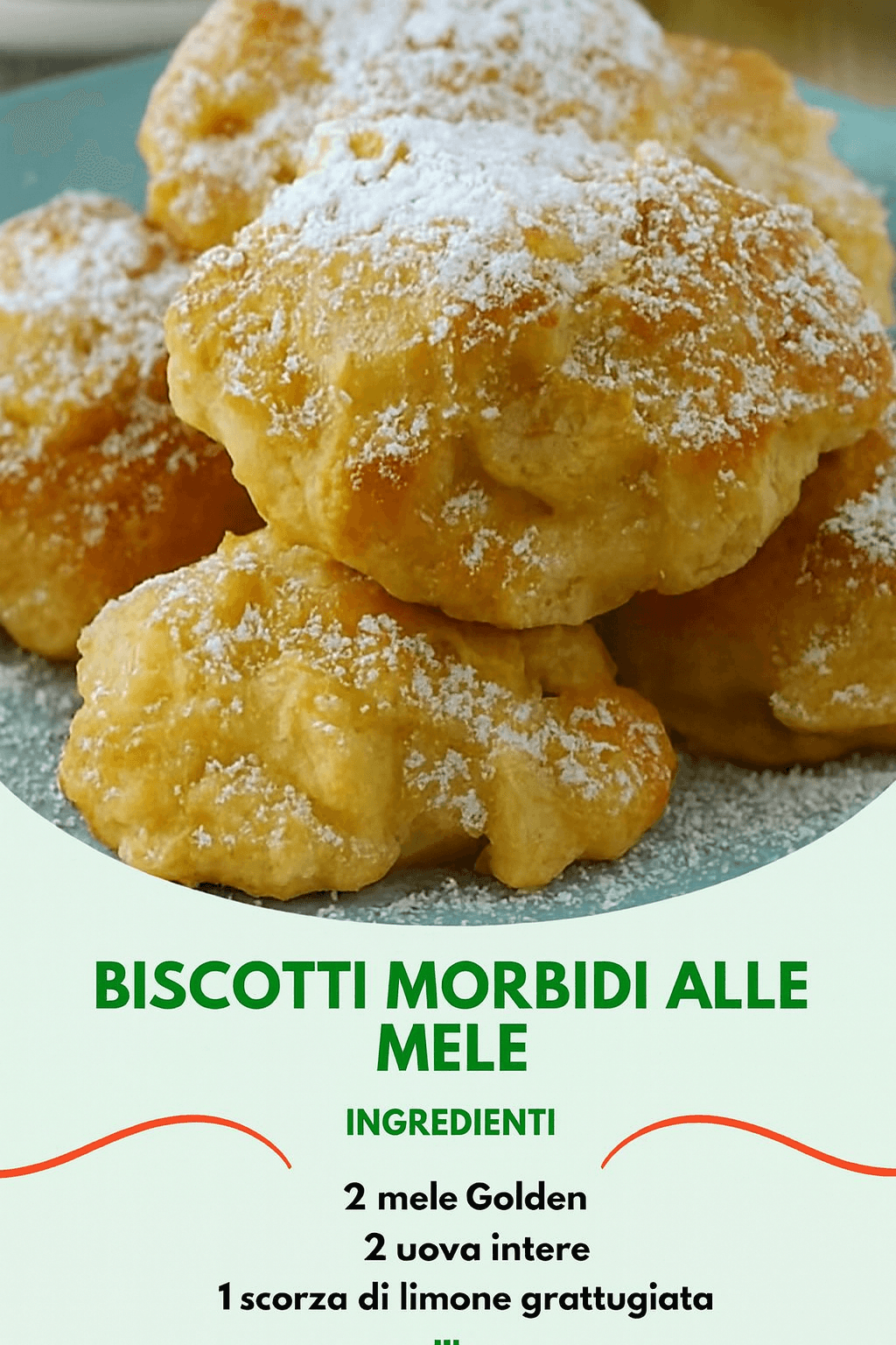 Biscotti morbidi alle mele