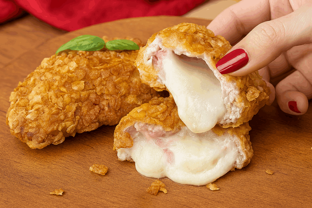 Avevo solo due hamburger in frigo… e ne sono usciti i cordon bleu più buoni di sempre e senza friggere nulla, ora non riesco più a smettere!