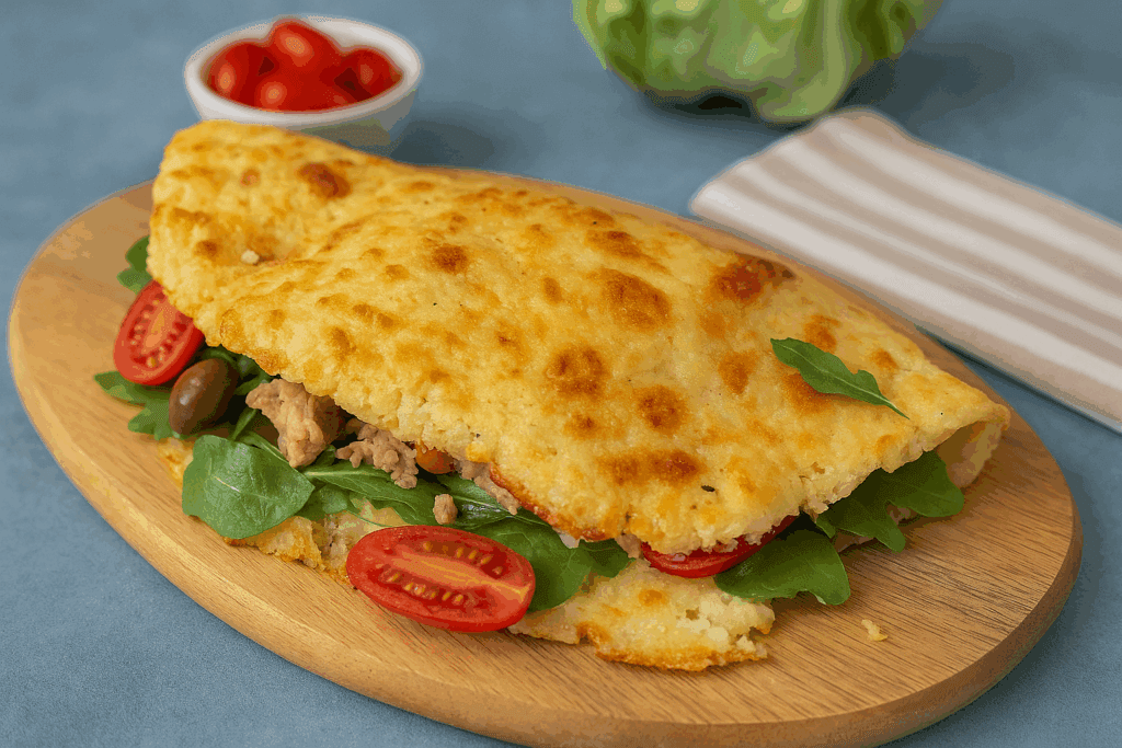Questa piada di cavolfiore è più buona di quella classica: senza farina (e sì, non fa ingrassare) con appena 240 calorie!