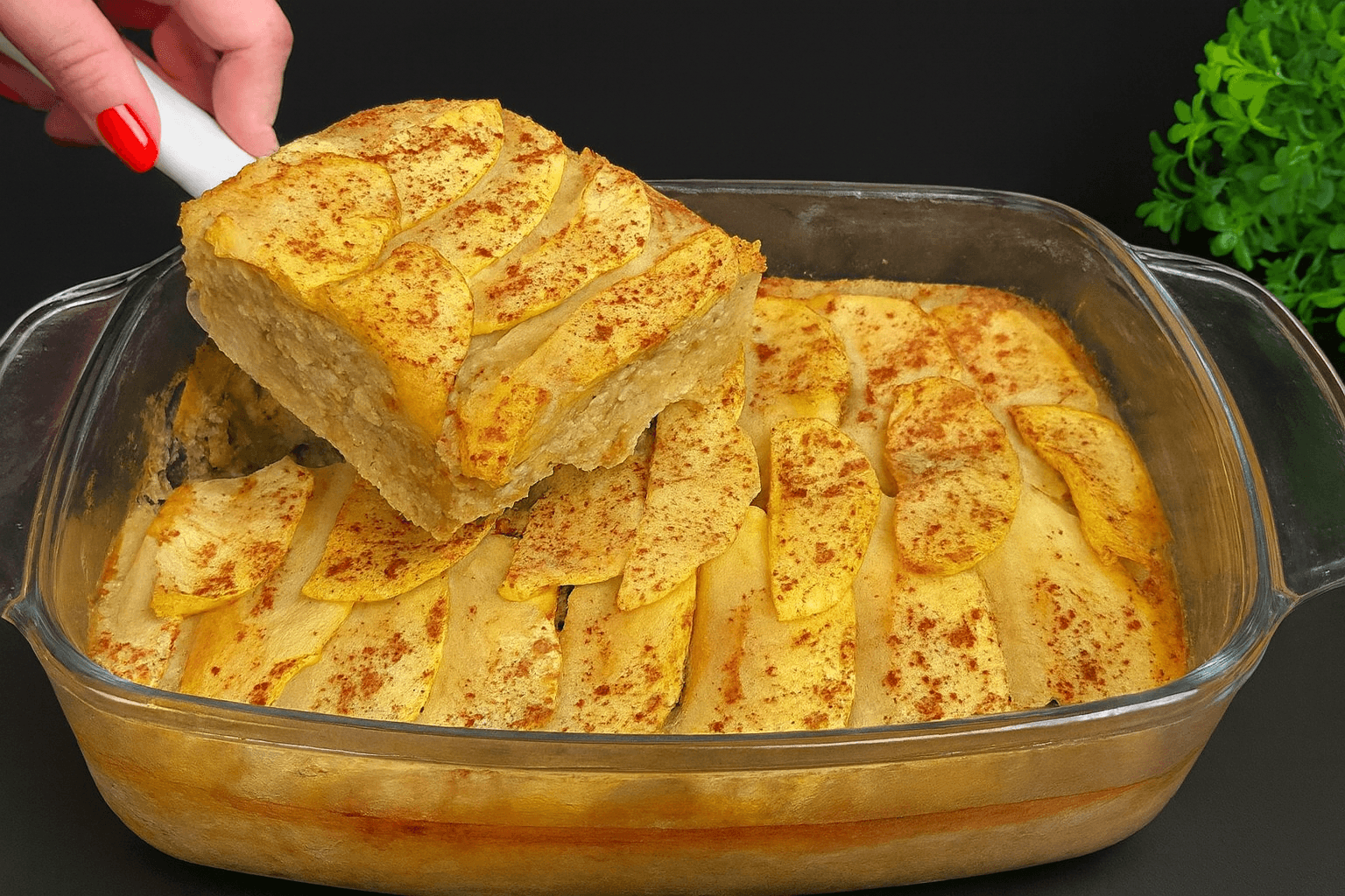 Torta di avena, banana e mela