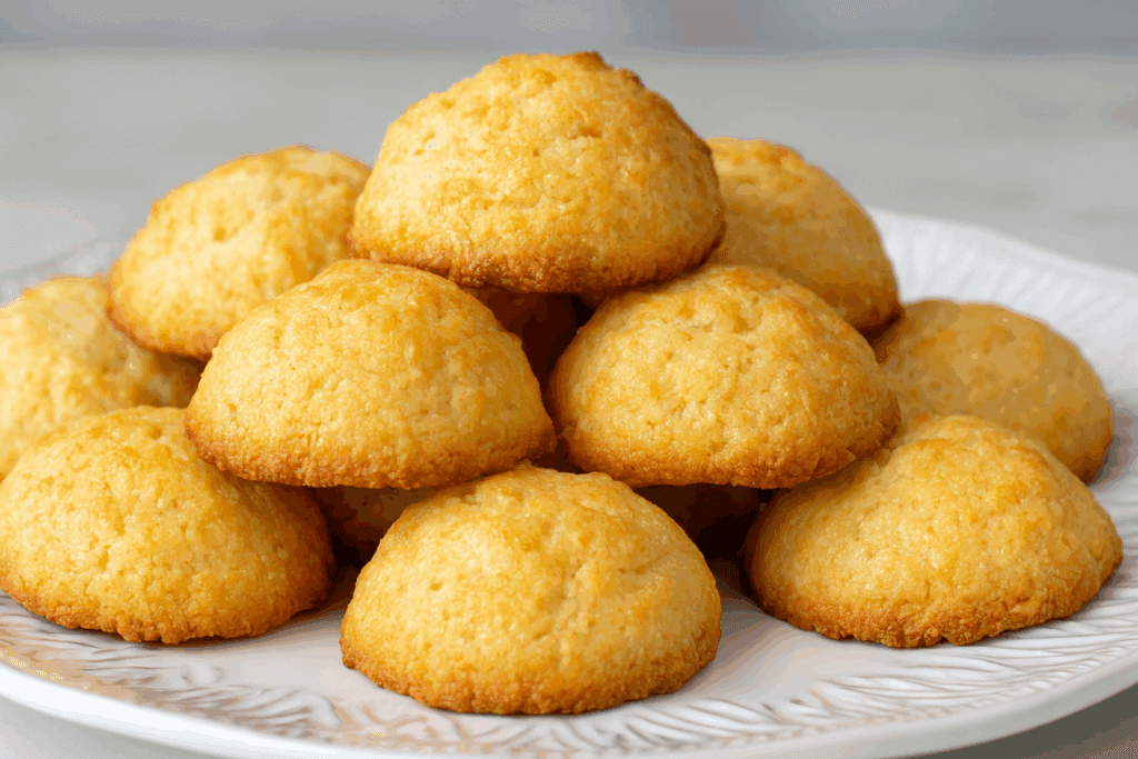 Sono il mio dolcetto salva-dieta: croccanti fuori, morbidi dentro e senza zucchero — biscotti al cocco e limone senza carboidrati!