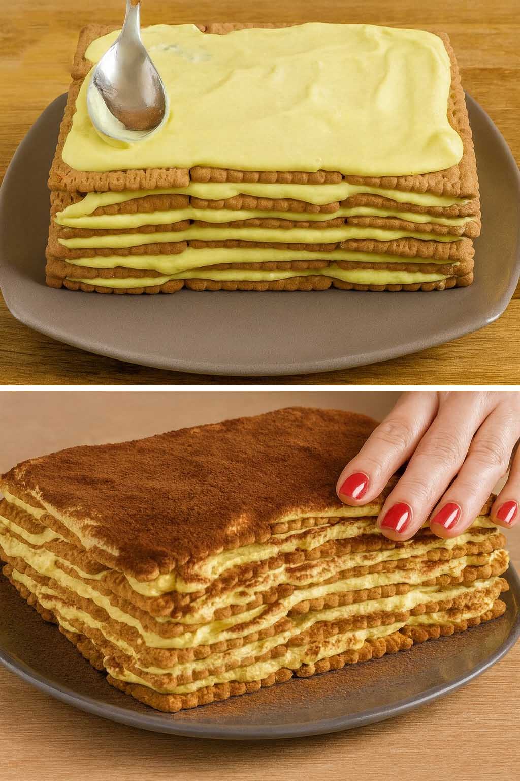 Tiramisù con biscotti