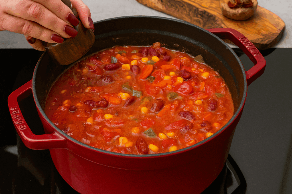 Il mio chili vegano è così buono che nessuno sente la mancanza della carne: ti rimette in sesto, leggero e pronto in meno di mezz’ora!