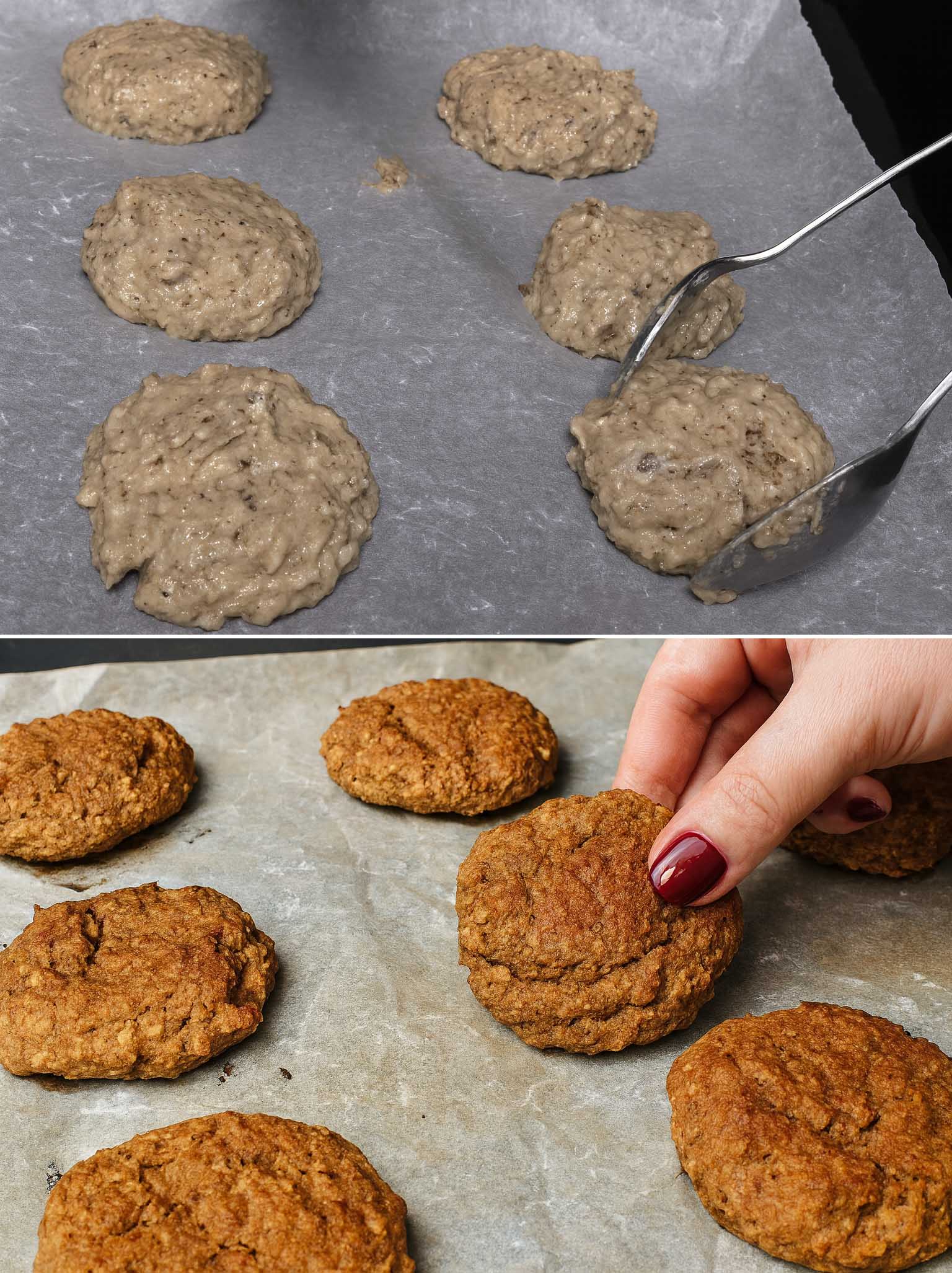 Biscotti banana e noci