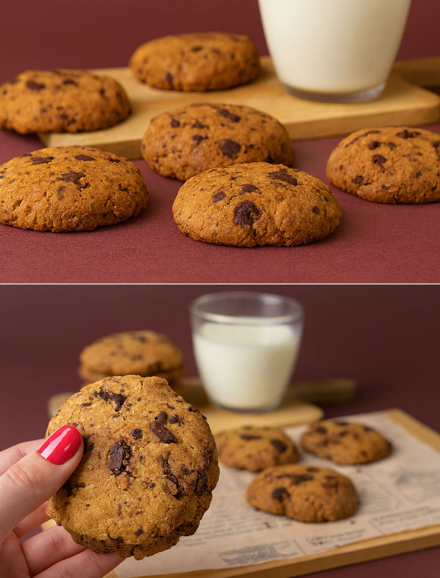 Biscotti di avena e cioccolato