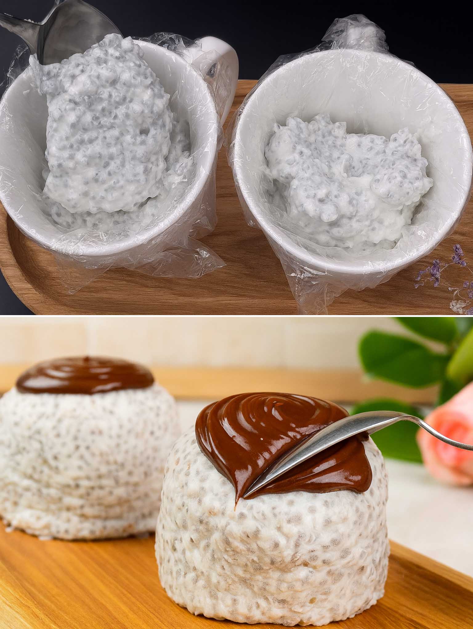 Budino di chia, yogurt e cioccolato