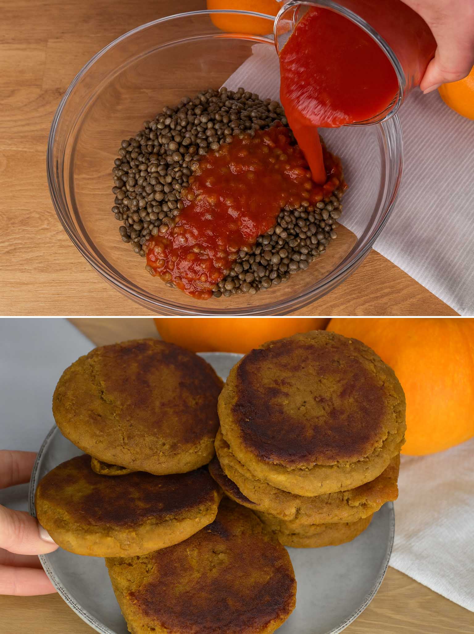 Burger di lenticchie