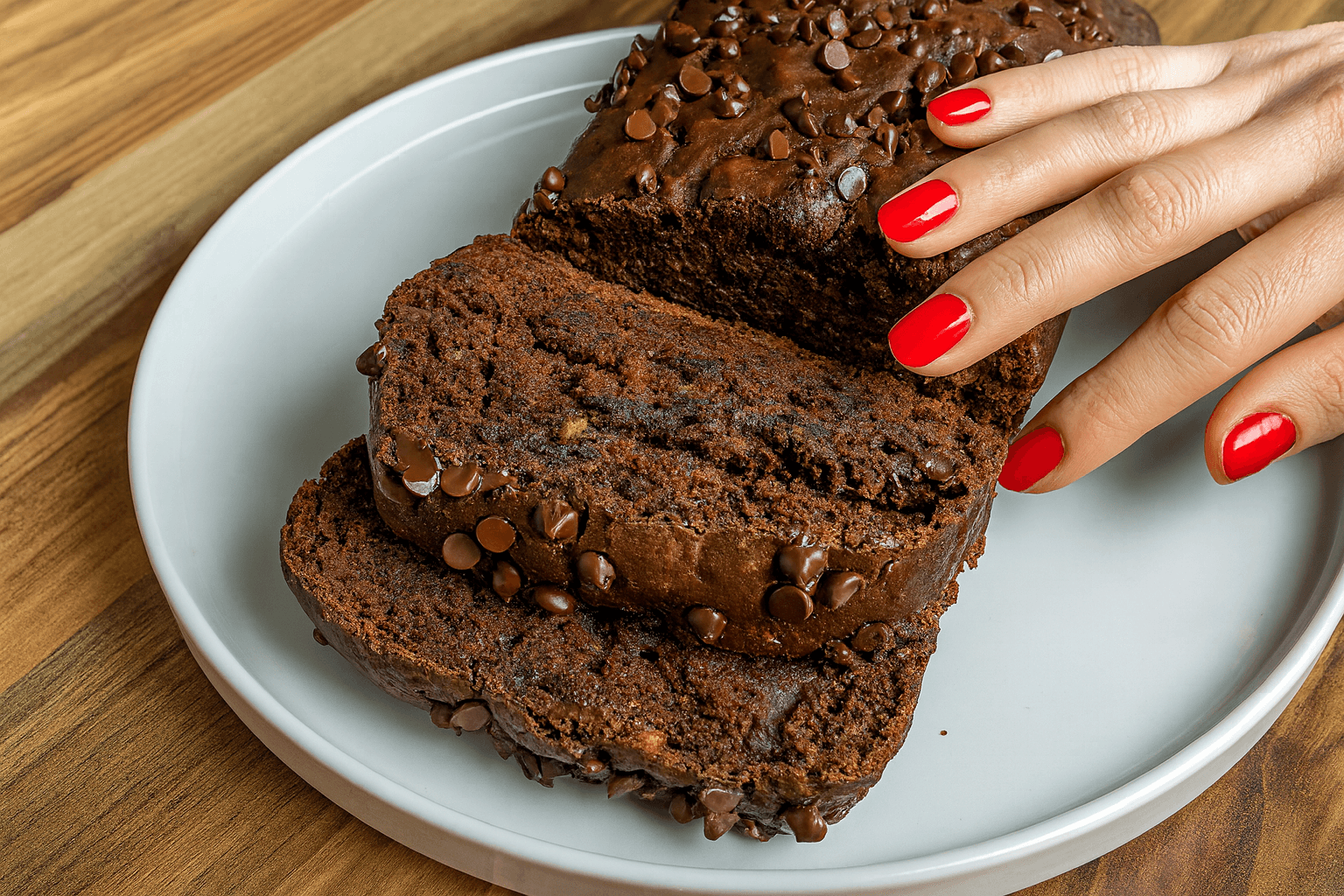 Banana bread al cacao