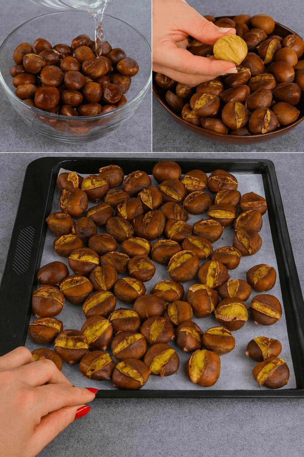 Castagne al forno