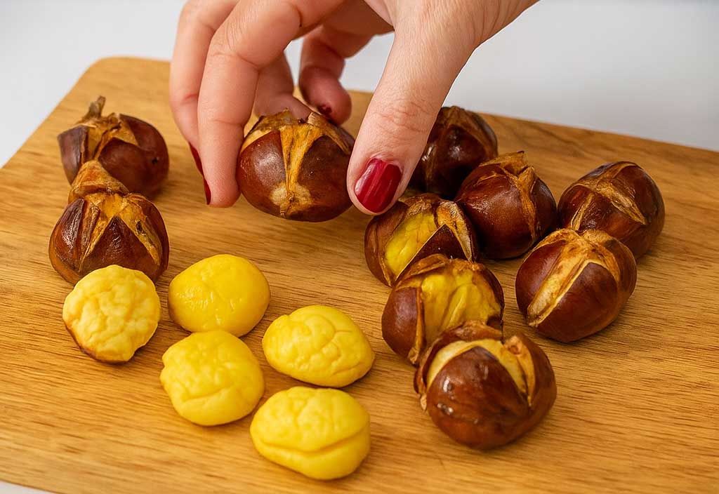Tutti sbagliano a sbucciare le castagne: ecco il trucco della nonna che le fa venire via in un attimo senza fatica (e senza scottarsi)
