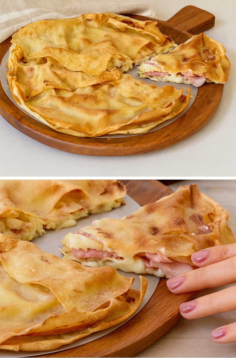 Focaccia con pane carasau