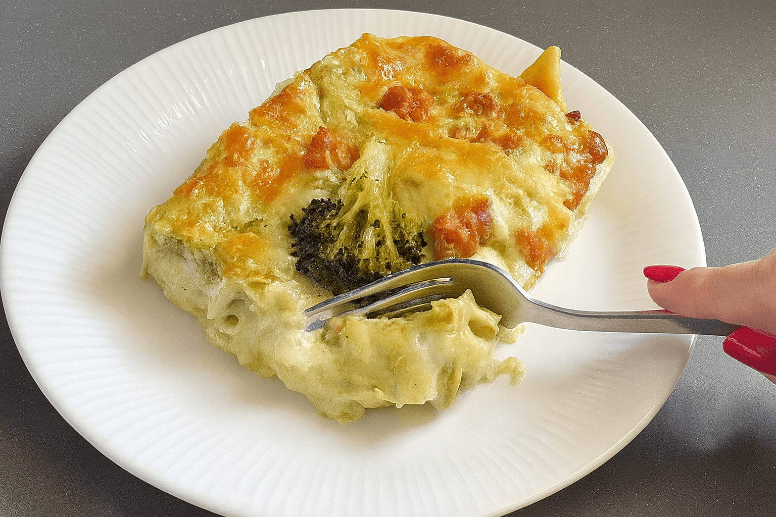 Lasagna di broccoli e salsiccia