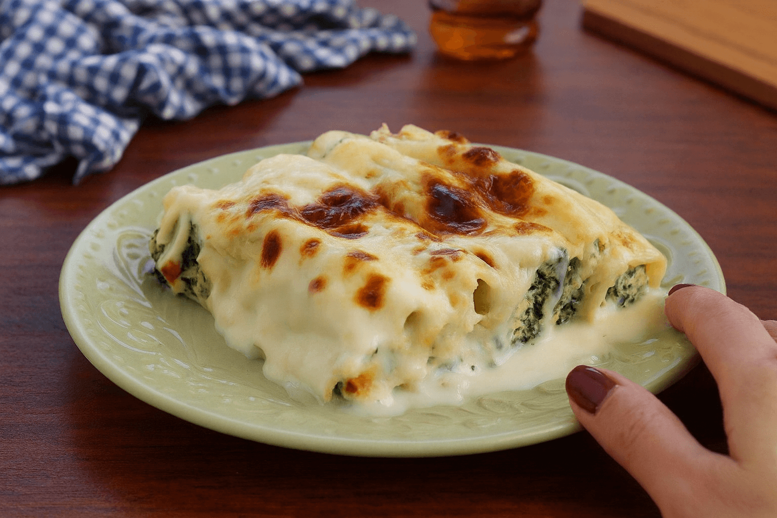 Cannelloni di ricotta e spinaci