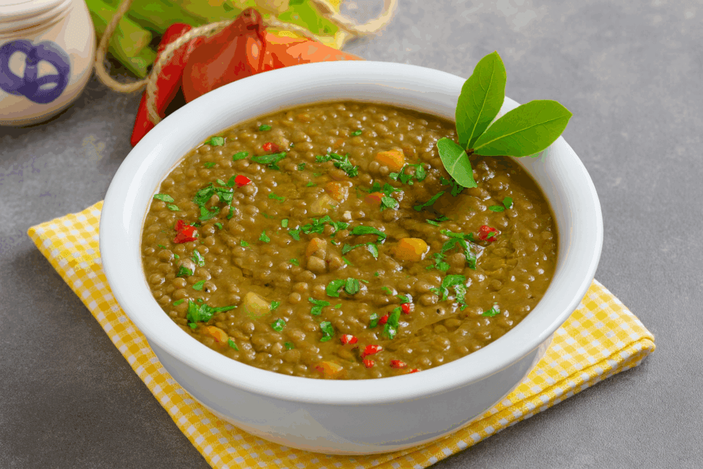 Un cucchiaio dopo l’altro, non riesco a fermarmi: lenticchie in umido cremose, leggere e perfette per le giornate fredde d’autunno